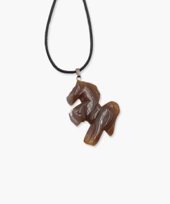 Pferd Anhänger aus Achat