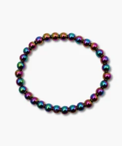 Hämatin multicolor Kugelarmband “Spontanität” 6mm