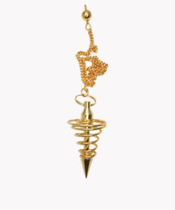 Pendel Metallspirale gold