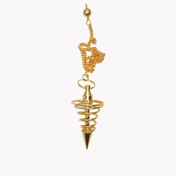 Pendel Metallspirale gold