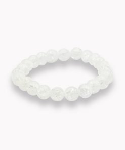 Bergkristall crashed Kugelarmband 8mm