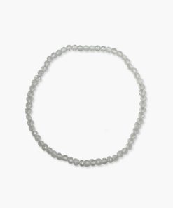 Achat weiß Kugelarmband facettiert