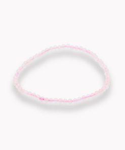 Rosenquarz Kugelarmband facettiert