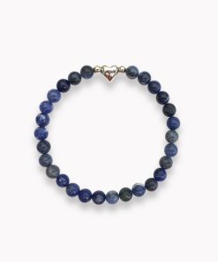 Kugelarmband Sodalith mit zartem Herz