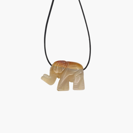 Elefant Anhänger aus Achat