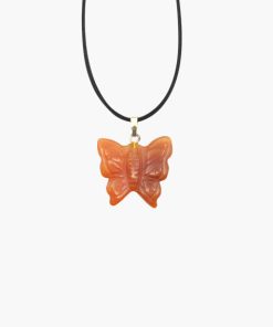 Schmetterling Anhänger aus Carneol