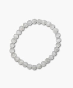 Selenit Kugelarmband 6mm