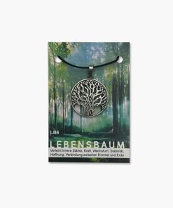 Lebensbaum Anhänger auf kleiner Karte (Motiv 6)