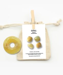Donut Opal gelb ca. 30mm