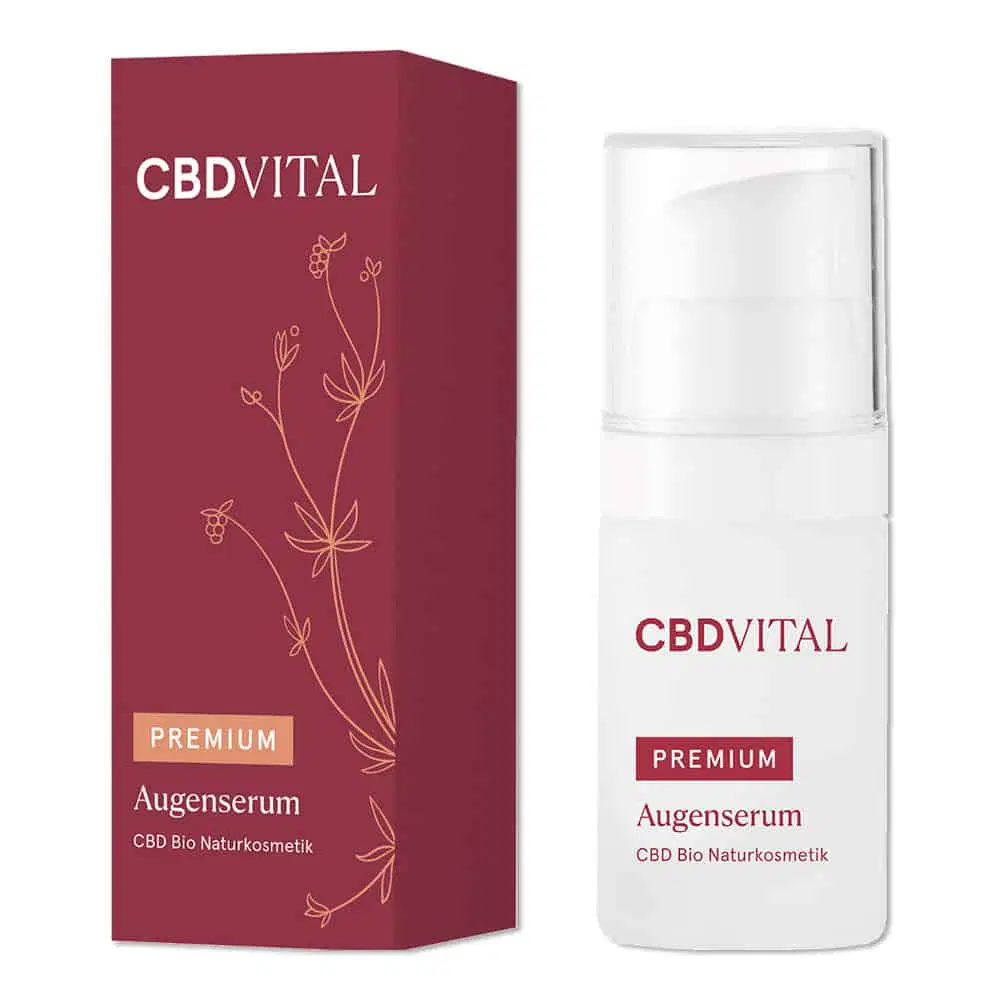 CBD VITAL Augenserum – Premium BIO CBD Gel gegen Augenringe & Tränensäcke 15ml