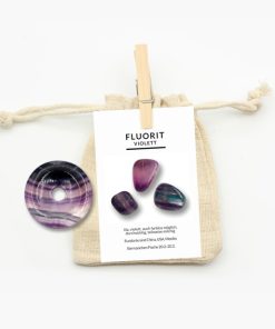 Donut Fluorit violett ca. 30mm