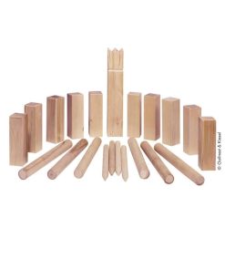 Großes Wikingerspiel KUBB im Baumwollbeutel, von Goki