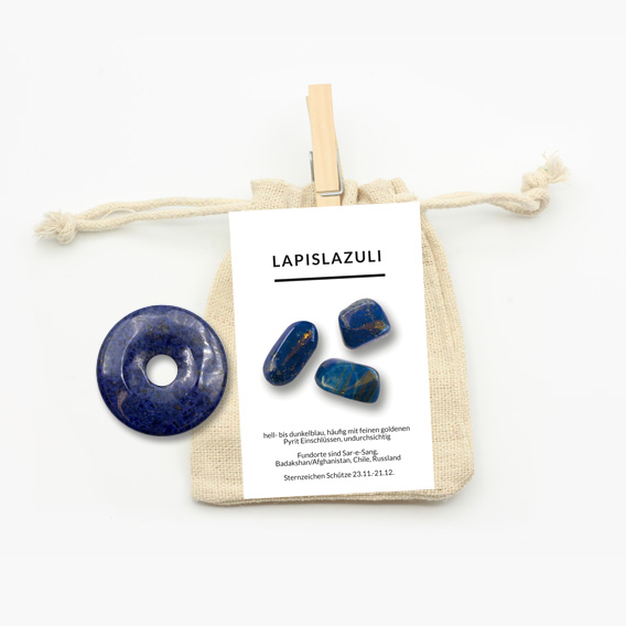 Donut Lapislazuli ca. 30mm – Bild 2