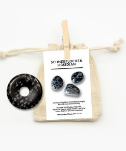 Donut Schneeflockenobsidian ca. 35mm