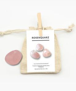 Rosenquarz Trommelstein AA-Qualität