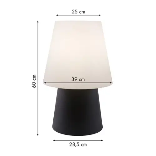 LED Stehlampe 8 seasons design No. 1 anthrazit Höhe 60 cm – Bild 3