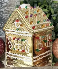 LED Weihnachtsdeko LEBKUCHENHAUS GiftCompany Höhe 18 cm