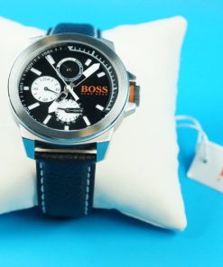 Hugo Boss Orange | New York – Armbanduhr | 1513155 mit Lederband ,schwarz