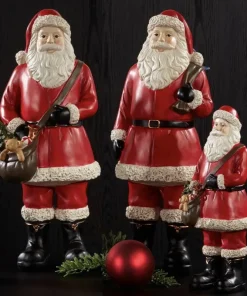 Weihnachtsmann-Figur Deko Santa Prescott rot Höhe 45 cm