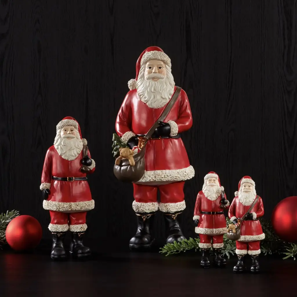 Weihnachtsmann-Figur Deko Santa Prescott rot Höhe 45 cm – Bild 2